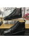 Christian Louboutin Louis Ploché High-Top Tenisky Krokodíla Plastický Kožené Čierne