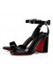 Christian Louboutin Miss Sabina 85 Mm Sandále Patent Teľa Kožené Čierne Christian Louboutin Topánky