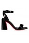 Christian Louboutin Miss Sabina 85 Mm Sandále Patent Teľa Kožené Čierne Christian Louboutin Topánky