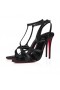 Christian Louboutin Tangueva 100 Mm Strappy Sandále Kožené Čierne Christian Louboutin Topánky