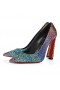 Christian Louboutin Condora Kamienkami Rainbow 100 Mm Čerpadiel Black Christian Louboutin Topánky