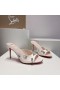 Christian Louboutin Degraqueen 85 Mm Tkaných Sandále Krepové Satin Lecheche Christian Louboutin Topánky