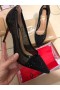 Christian Louboutin Hlúposti Kamienkami Čerpadlá Oka a lakovanej Kože, Čierna