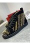 Christian Louboutin GalvaLouis Hrotmi Semiš High-Top Tenisky, Čierne