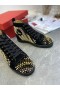 Christian Louboutin GalvaLouis Hrotmi Semiš High-Top Tenisky, Čierne