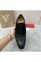 Christian Louboutin Greggo Oxford Teľa Kožené Kamienkami a Zamatová Čierna