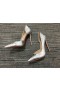 Christian Louboutin Iriza 100mm Čerpadlá Krokodíla Plastický Striebro