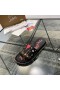 Christian Louboutin Maľované Papuče Mužov Black Listov CL Topánky