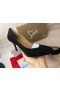Christian Louboutin Čerpadlá Hlúposti Kamienkami 80MM Čierny Semišový CL Topánky