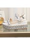 Christian Louboutin Rondaclou Ozdobené 60 mm Klin Sandále Strieborný Hardware Biela CL Topánky