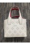Christian Louboutin Malé Cabata Východ Západ Mini Tote Taška Biela