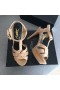 Saint Laurent Hold Sandále Prášok Lakovanej Kože Saint Laurent Topánky