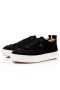 Christian Louboutin Low-top Happyrui Hrotmi Black/black Mat Velours Teniska