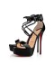 Christian Louboutin Platformy Choca 150 mm, Čierna Dieťa