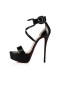 Christian Louboutin Platformy Choca 150 mm, Čierna Dieťa