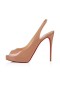 Christian Louboutin Platformy Súkromné Číslo 140 mm Nahé lakovaná Koža