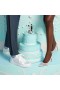Christian Louboutin Čerpadla Kate Draperia 85mm White-silver/slonovinová/lin Modrá Čistá