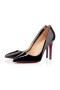 Christian Louboutin Čerpadlá Pigalle 100 mm Čierna lakovaná Koža