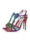 Christian Louboutin Sandál Goldora 100 mm Vers Multi/mix, Multi Ab/lin La Patent