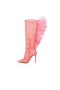Christian Louboutin Vysoký Boot Libellibotta 100 mm Bubble Gum Rete