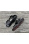 Christian Louboutin CL Logo Sandals Calf Leather Black
