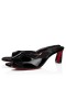 Christian Louboutin Condora Mule 55 Mm Mules Vog Patent Leather Black