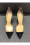 Christian Louboutin Debout 100mm Pumps PVC And Glitter Leather Black