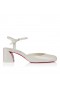 Christian Louboutin Jane Pump 55 Mm Pumps Pearlescent Nappa Leather Biancoronnade