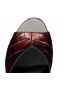 Christian Louboutin Lock Me Up Sandal 100 Mm Metallic Calfskin Brownie Red
