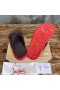 Christian Louboutin Men Slipper Sandals Rubber Coffee