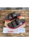 Christian Louboutin Men Strap Sandals Rubber Coffee