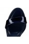 Christian Louboutin Miss Jane Sandal 85 Mm Sandals Pearlescent Patent Calf Leather Zaffiro