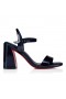 Christian Louboutin Miss Jane Sandal 85 Mm Sandals Pearlescent Patent Calf Leather Zaffiro