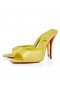 Christian Louboutin Miss Z Mule 100 Mm Mules Iridescent Nappa Leather Citronnade