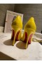 Christian Louboutin Pumps Hot Chick 100 mm Patent Leather Yellow