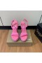 Christian Louboutin Pyraclou 110 mm Espadrilles Patent Calf Leather Pink