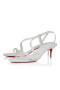 Christian Louboutin Rosalie 55 Mm Sandals Kid Leather Bianco