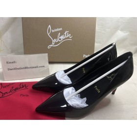 Christian Louboutin Miss Z 80 Mm Pumps Patent Calf Leather Black