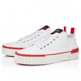 Christian Louboutin Peter Junior Ženy Tenisky Canva Biela Christian Louboutin Topánky