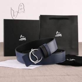 Christian Louboutin Pásu 35mm Havane/bk/antických Modrá Koža