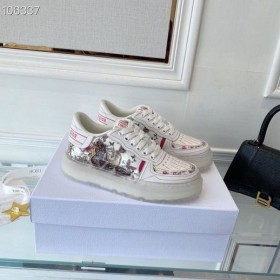 Dior Addict Teniska Red White Teľacina Technické Tkaniny Motýľ Zmeniť