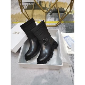Dior D-Dur Členok Boot Textílie Všetky Black Teľacina
