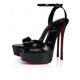 Christian Louboutin Rosalie Alta 150 mm Sandále Dieťa kožené Čierne