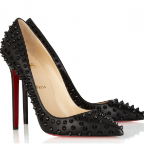 Christian Louboutin Pigalle Hrotmi 120mm Čerpadlá Nappa Kože Čierne CL Topánky
