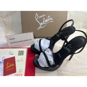 Christian Louboutin Rosalie Alta 150 mm Sandále Dieťa kožené Čierne
