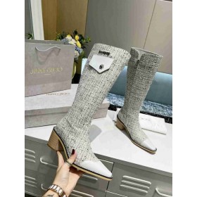 Jimmy Choo 50 mm Koleno Boot TextÃlie
