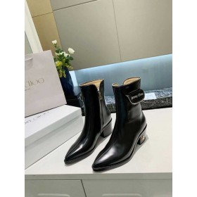 Jimmy Choo Členok Boot 45mm Vrecku Dekor Med Päty Čierna