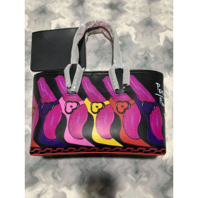 Christian Louboutin Cabata Kožená Tote Bag Pensee Kvet Christian Louboutin Tašky
