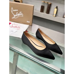 Christian Louboutin Kate Balerína Bytov Krepové Satin Black Christian Louboutin Topánky