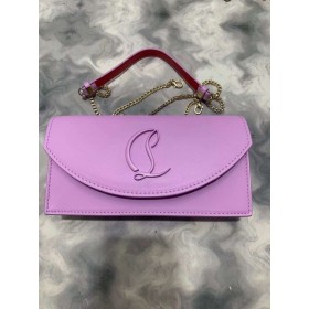 Christian Louboutin Loubi54 Spojka Nappa Kože Lila Christian Louboutin Tašky